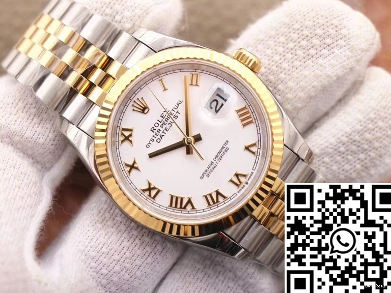 Dial White Datejust Rolex EW M126233-0029 Factory 1205